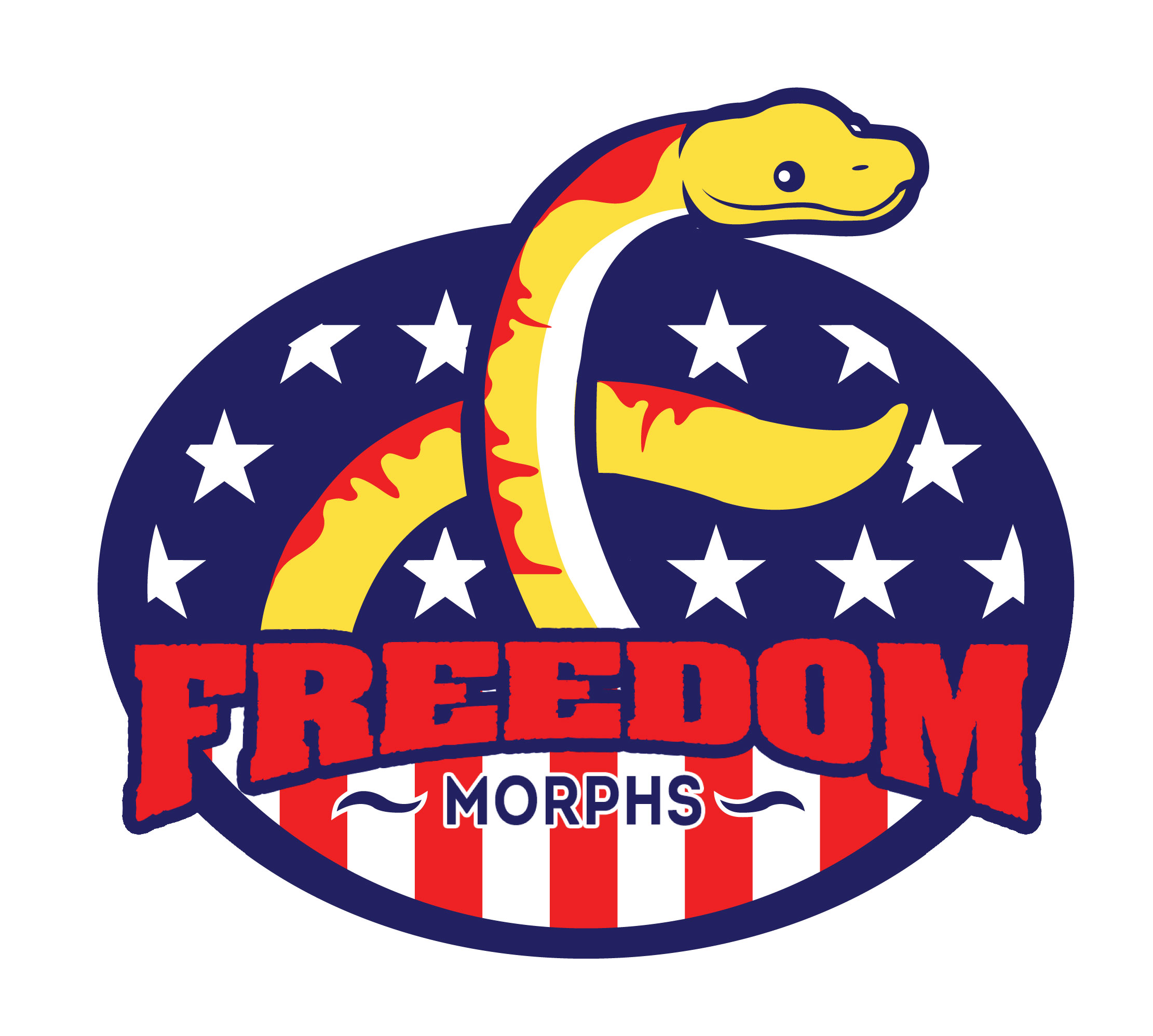 Freedom Morphs apparel logo design